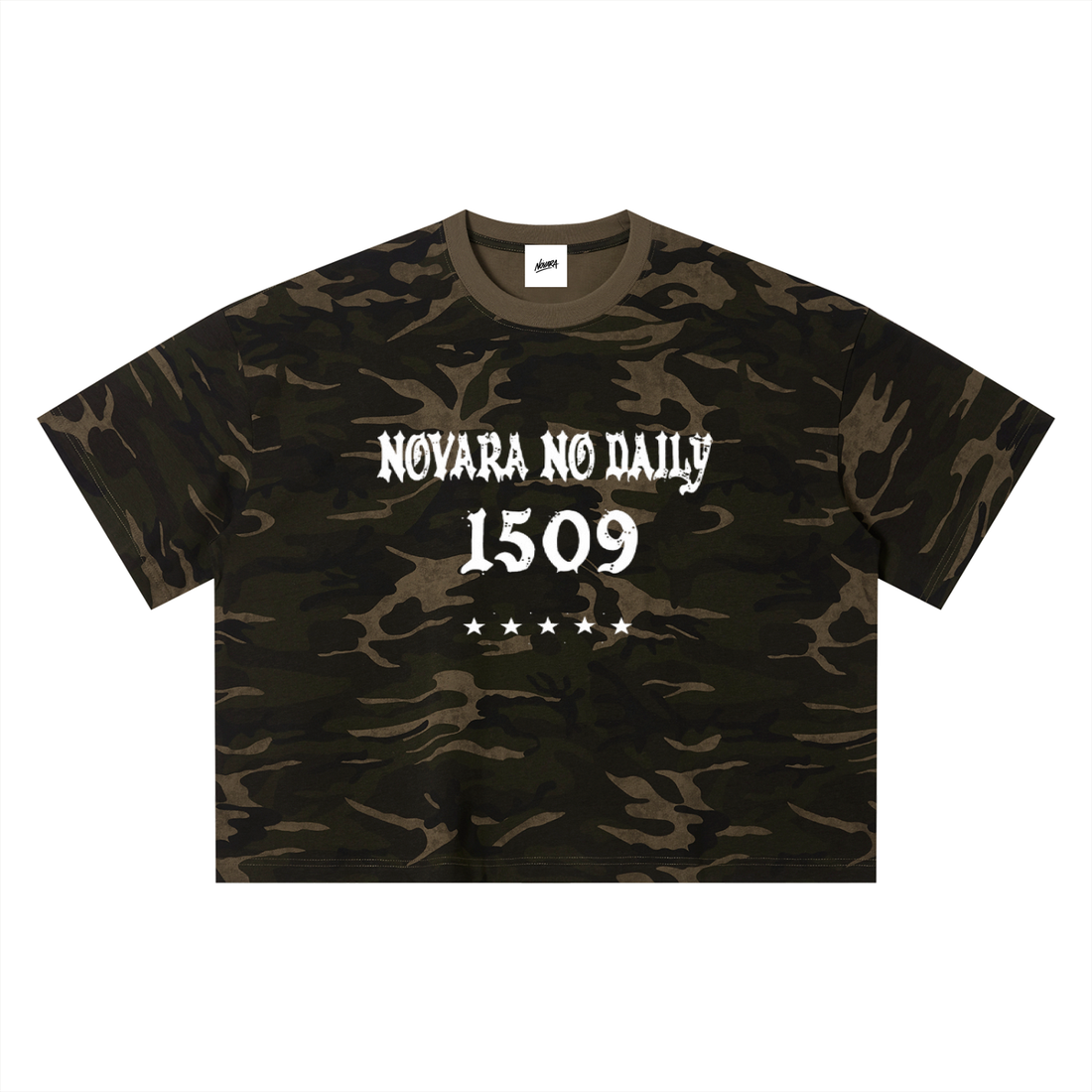 Camo Boxy Tee - Novara Studio