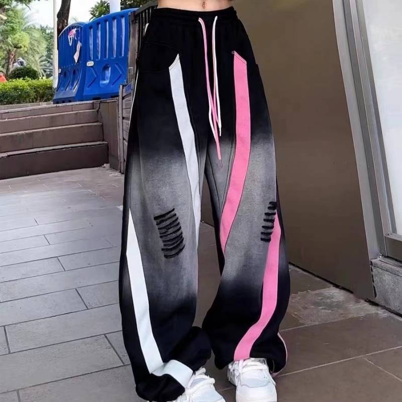 American Retro Hip-hop Fashion Straight Wide-leg Pants Novara Shop 29.99 Novara Shop Black / XL 29.99