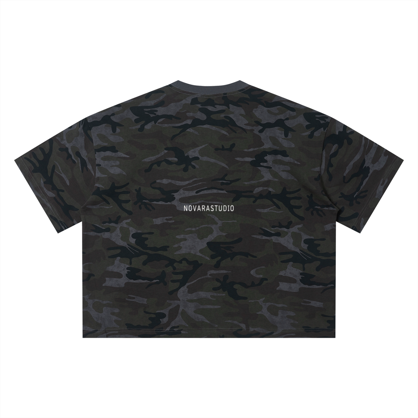 Camo Boxy Tee - Novara Studio