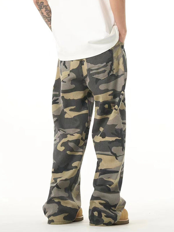 Casual Fashion American Camouflage Pants Men