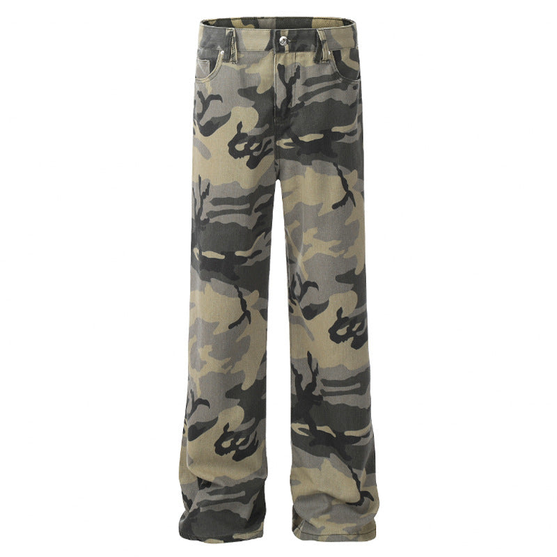 Casual Fashion American Camouflage Pants Men