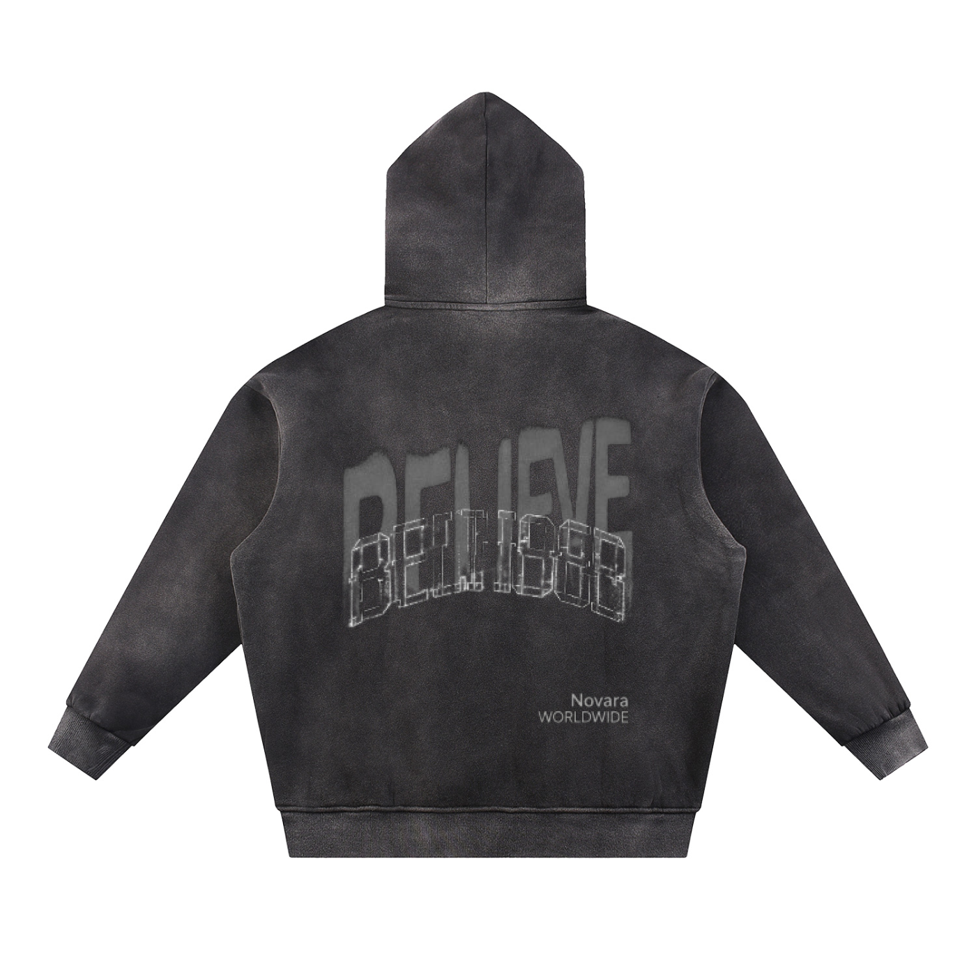 Sun Fade Contrast Tape Fleece Hoodie ODMPOD Novara Shop