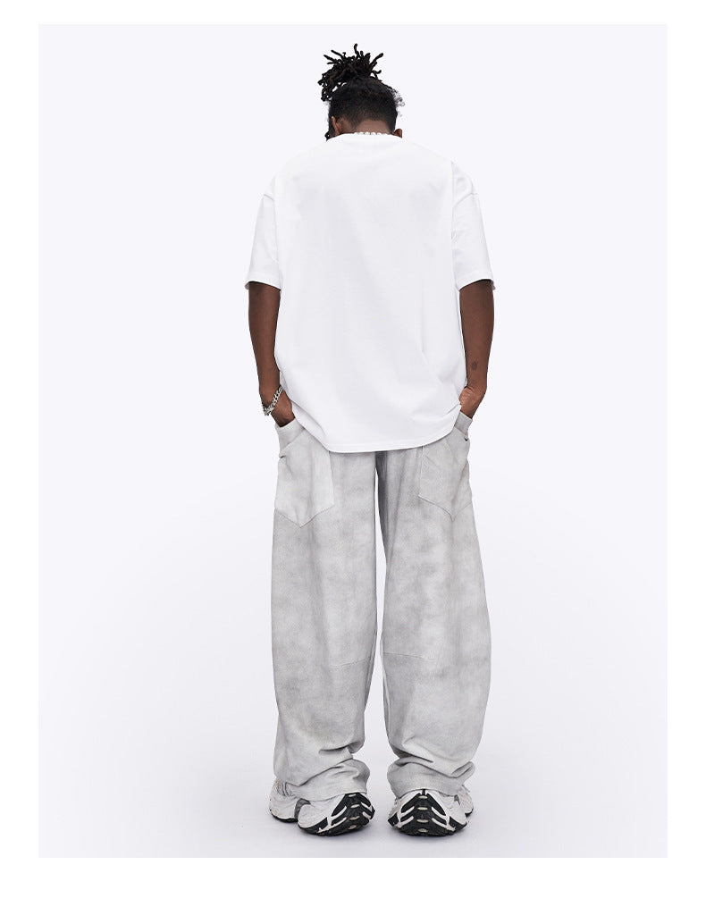 Fashion Summer American Wide Leg Pants Men