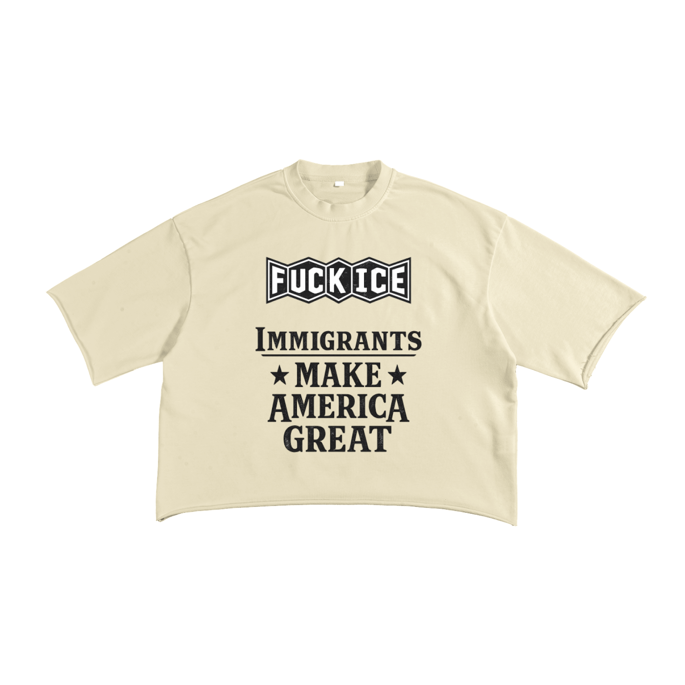 French Terry Raw Edge T-Shirt ODMPOD Novara Studio