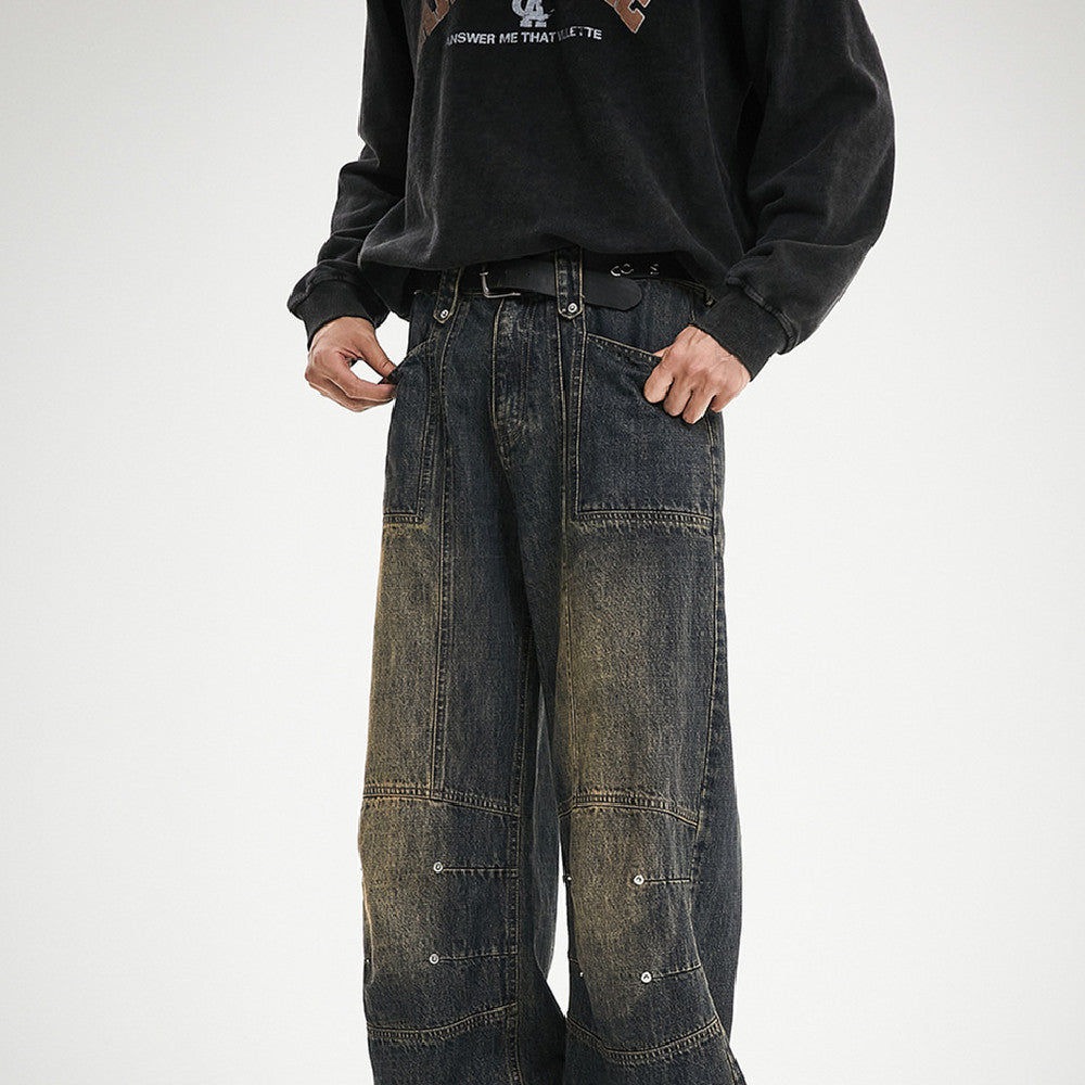 Fashion American Retro Jeans For Men And Women