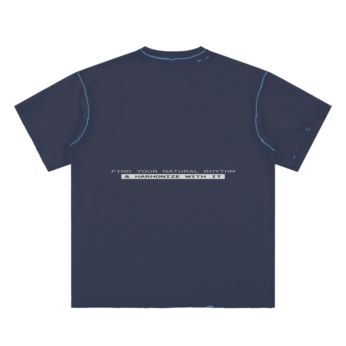 Hand-frayed Reversible T-shirt ODMPOD Novara Studio