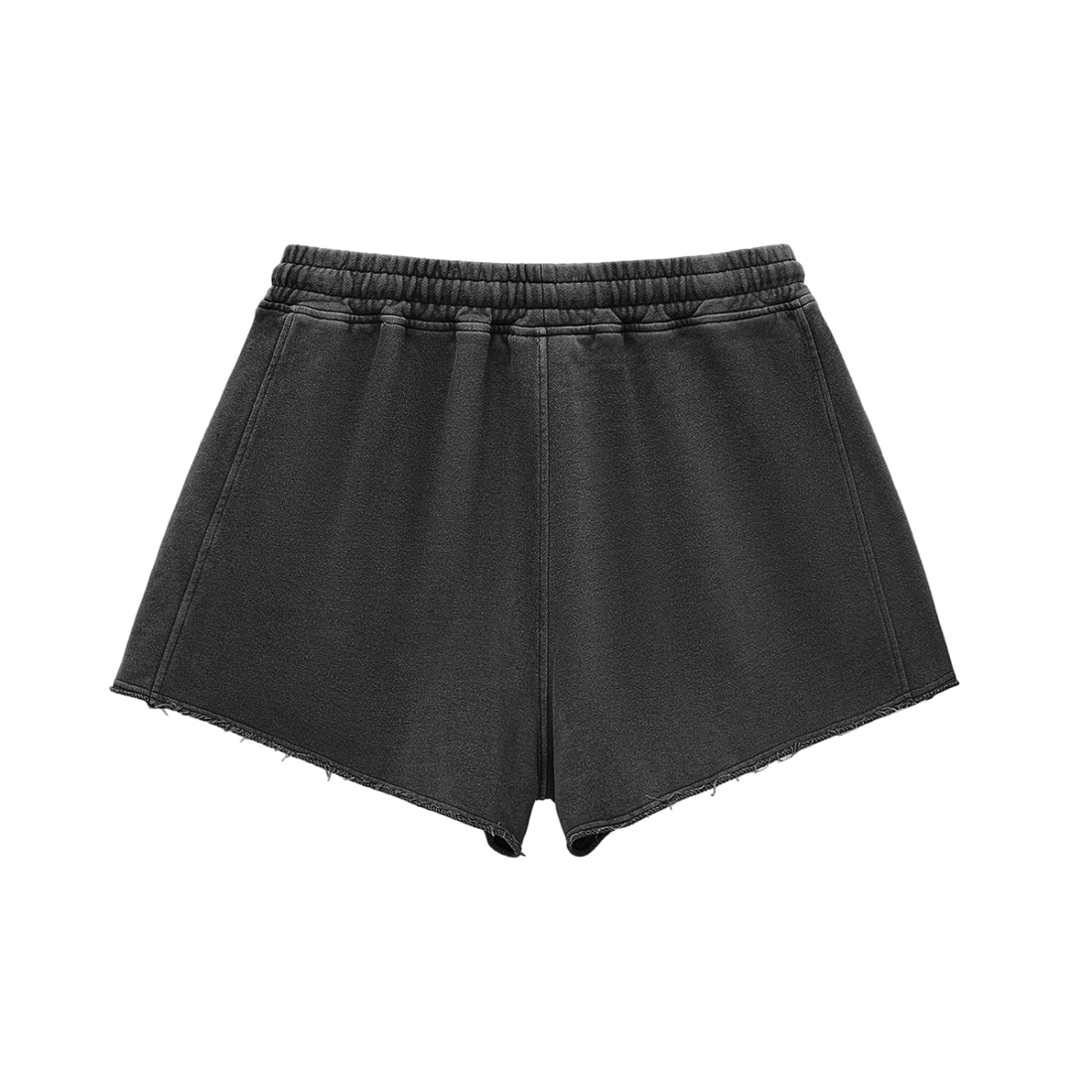 Snow Washed Raw Edge Drawstring Shorts ODMPOD Novara Shop