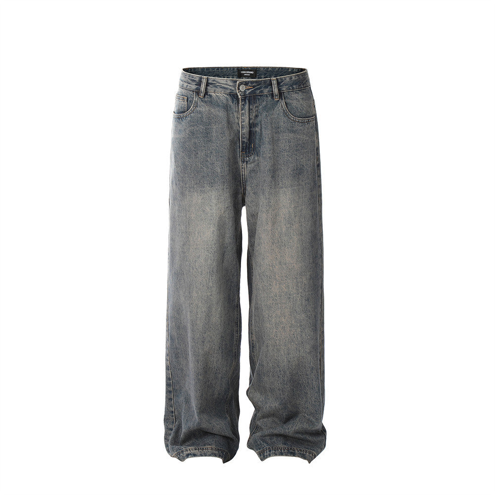 Fashion Personality Worn Jeans Men