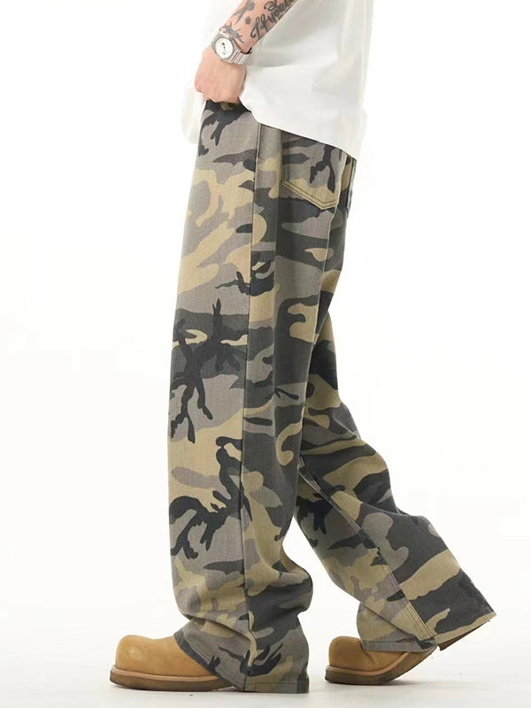 Casual Fashion American Camouflage Pants Men
