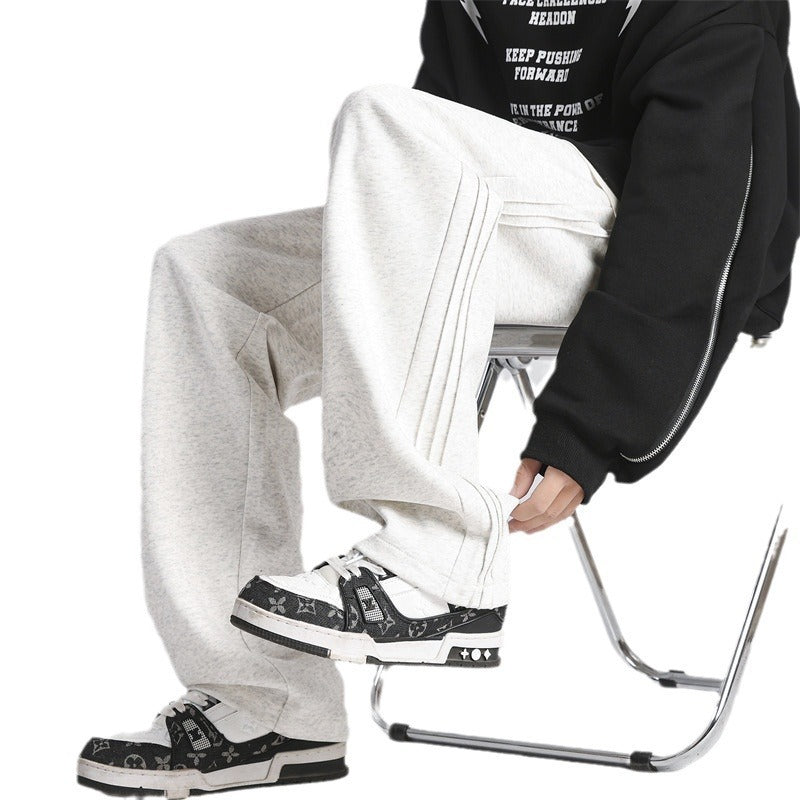 Fashion New Drawstring Straight Sweatpants Men Novara Shop Novara Shop