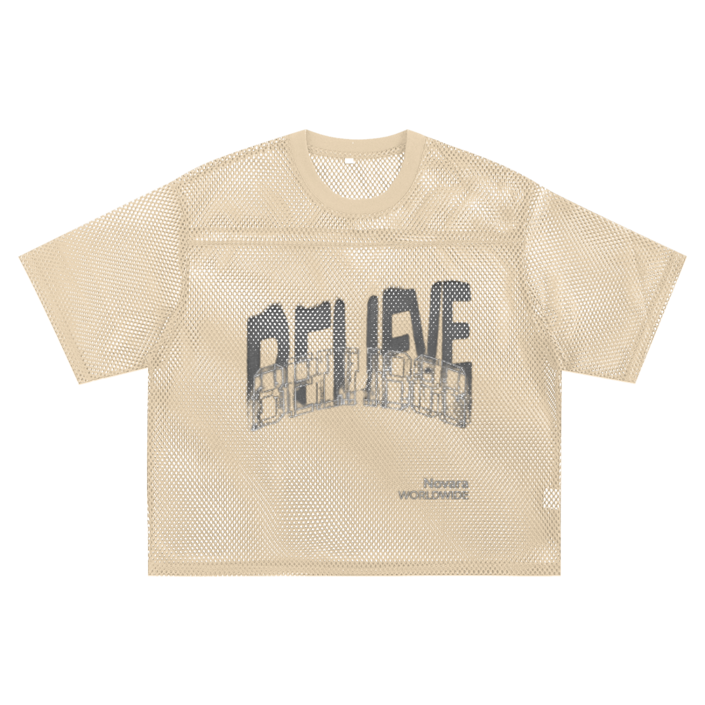 See-through Boxy Net T-Shirt ODMPOD Novara Shop