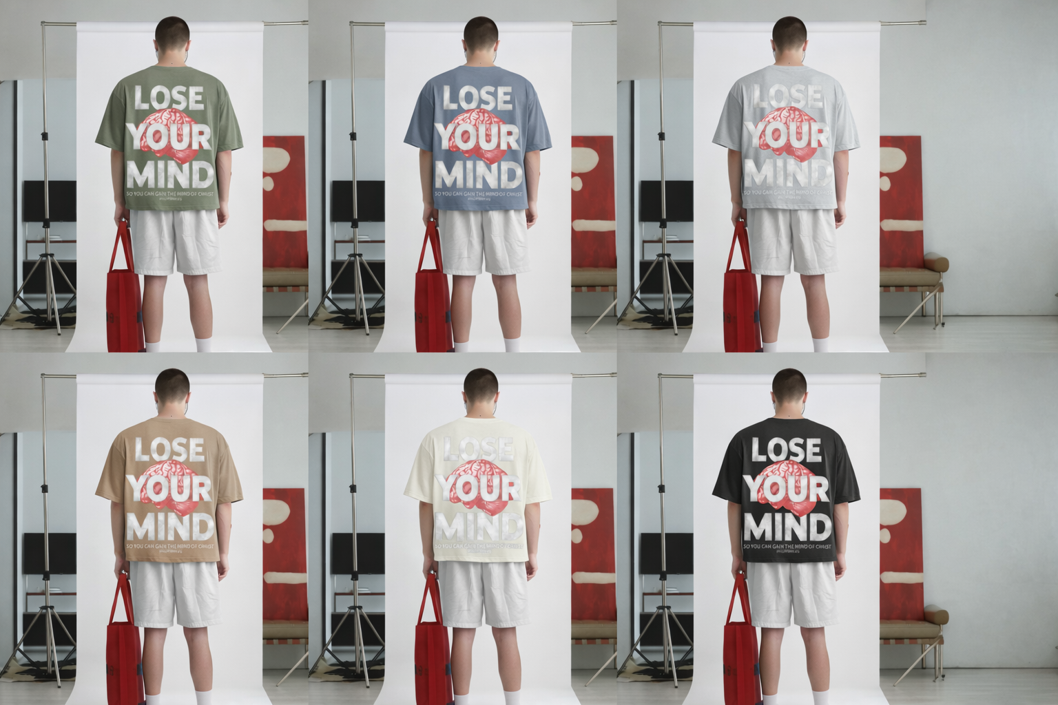 NOVARA OF GOD™ Lose Your Mind Washed Tee | Faith Streetwear Unisex T-Shirt ODMPOD Novara Shop