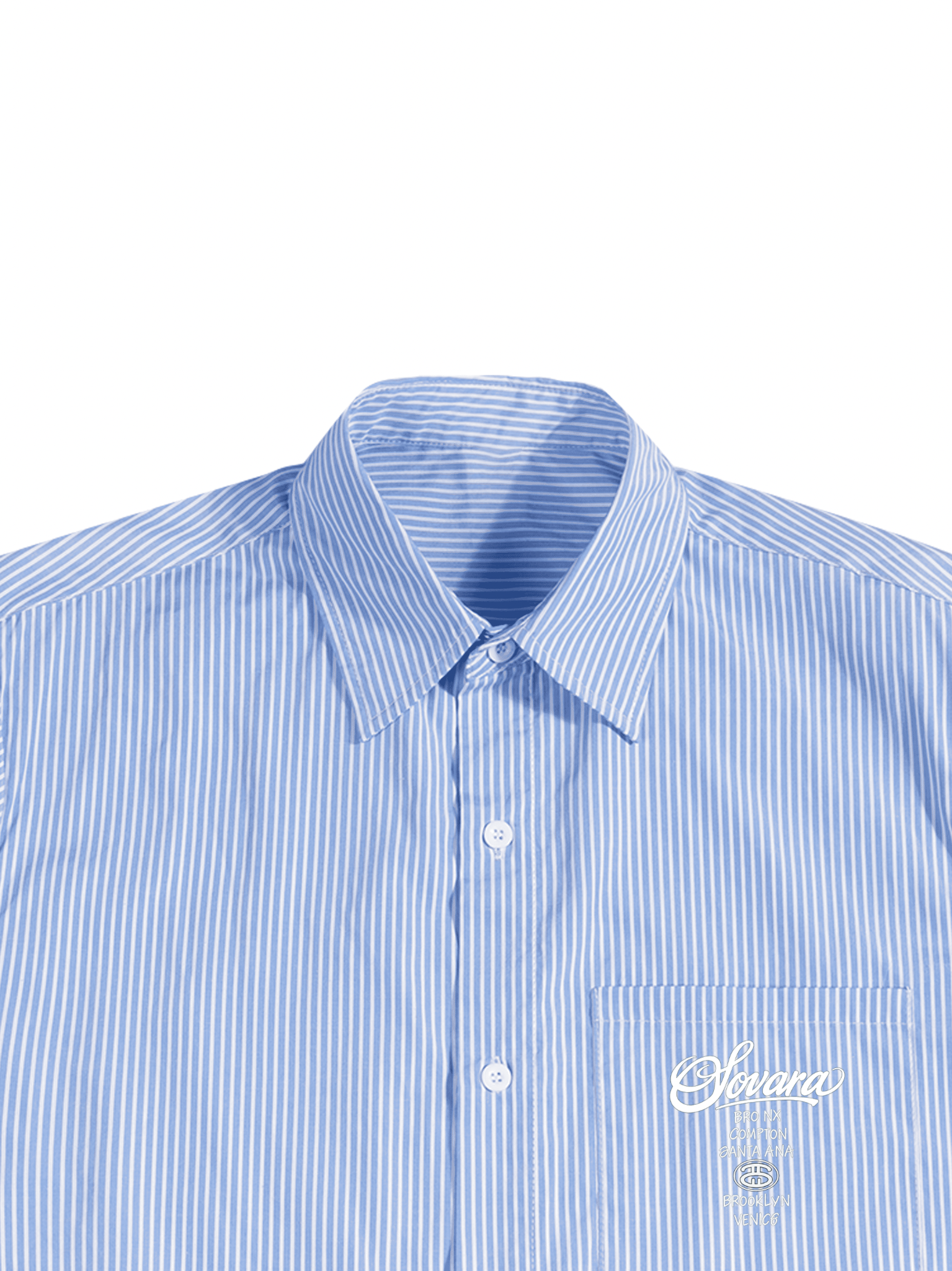 Oversized Vertical Stripe Boxy Shirt ODMPOD Novara Shop