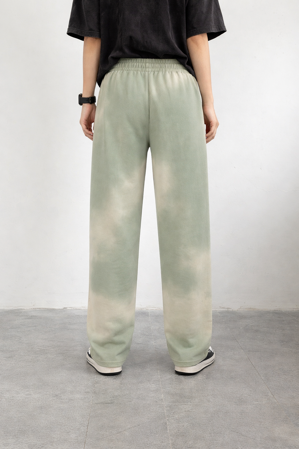 Sun Fade Raw Edge Straight-Leg Sweatpants Novara Shop Novara Studio