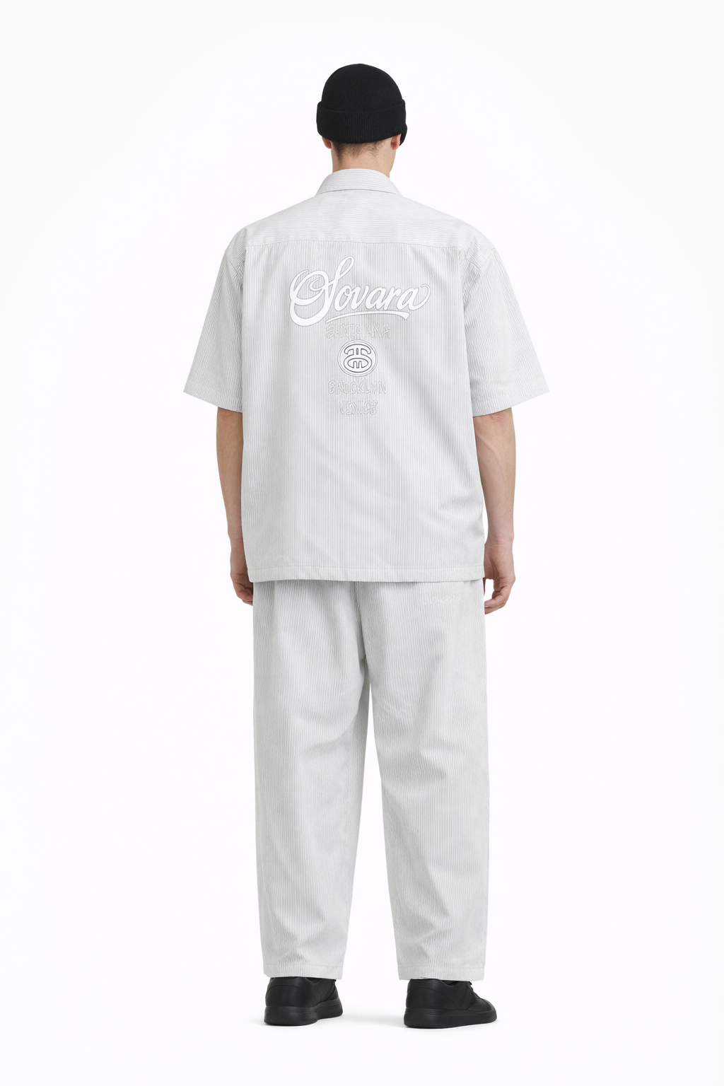 Oversized Vertical Stripe Boxy Shirt Novara Studio Novara Studio