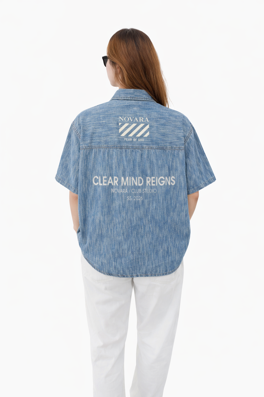 Distressed Wash Short-Sleeve Shirt Novara Shop Novara Studio