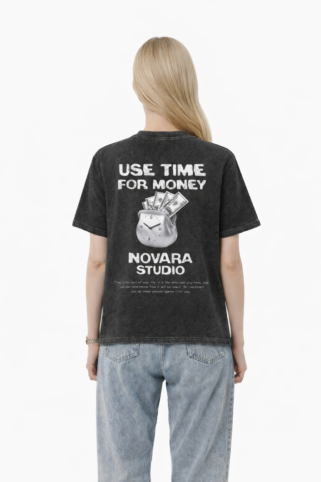Textured Waffle Washed Boxy T-Shirt Novara Shop Novara Studio