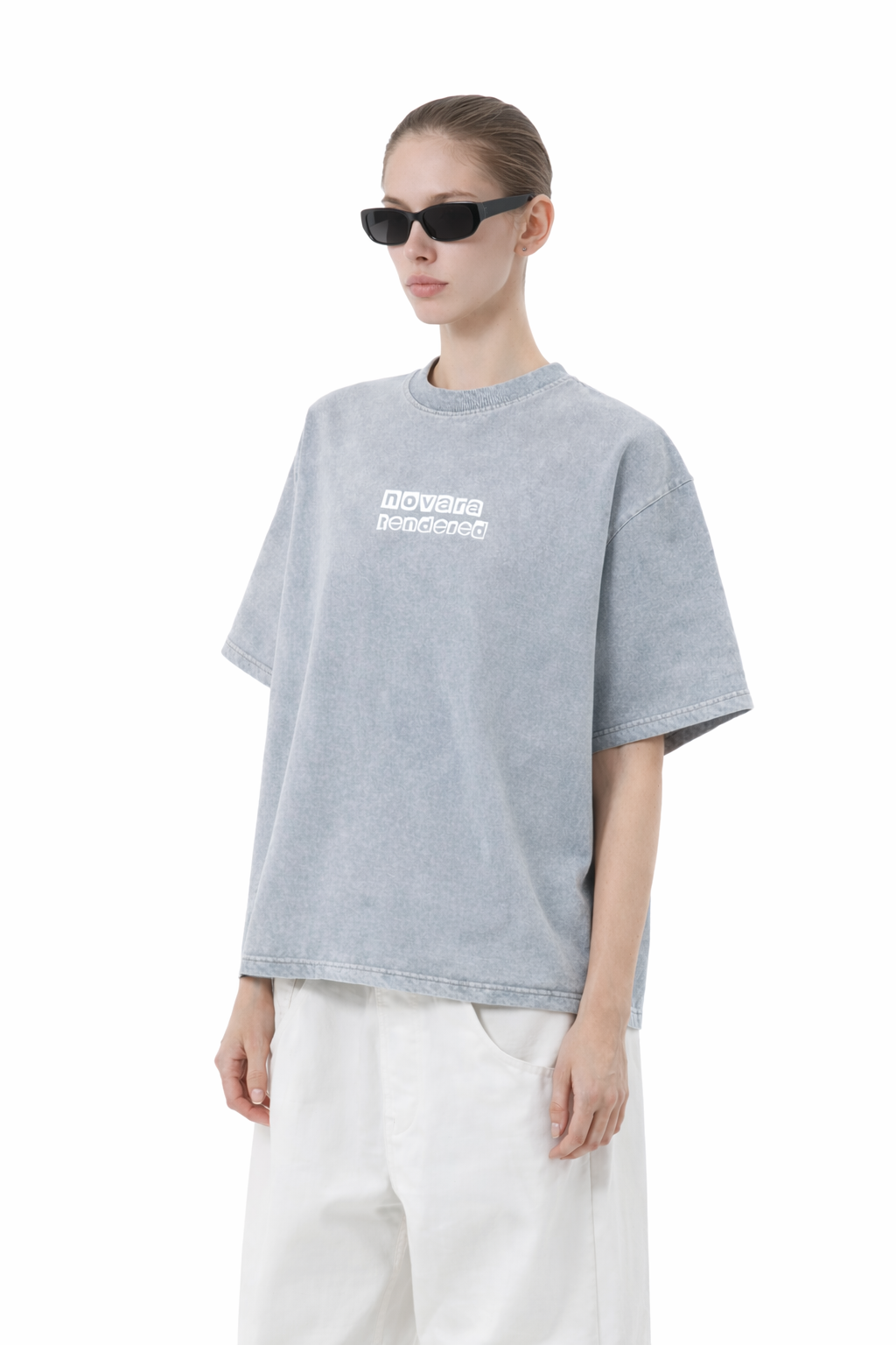 Mineral Wash Boxy Cotton T-Shirt Novara Shop Novara Studio