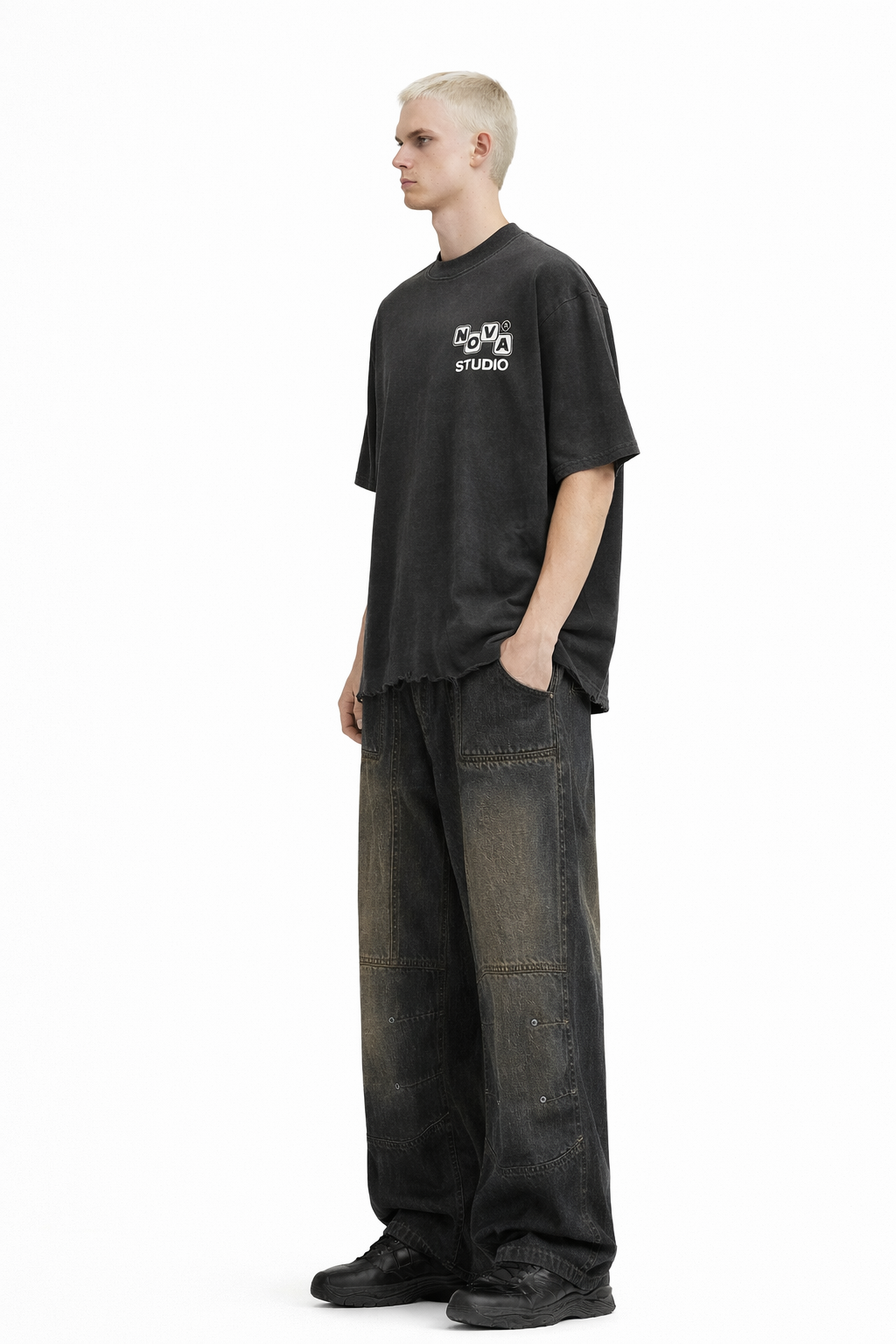 Vintage Wash Boxy T-Shirt Novara Shop Novara Studio