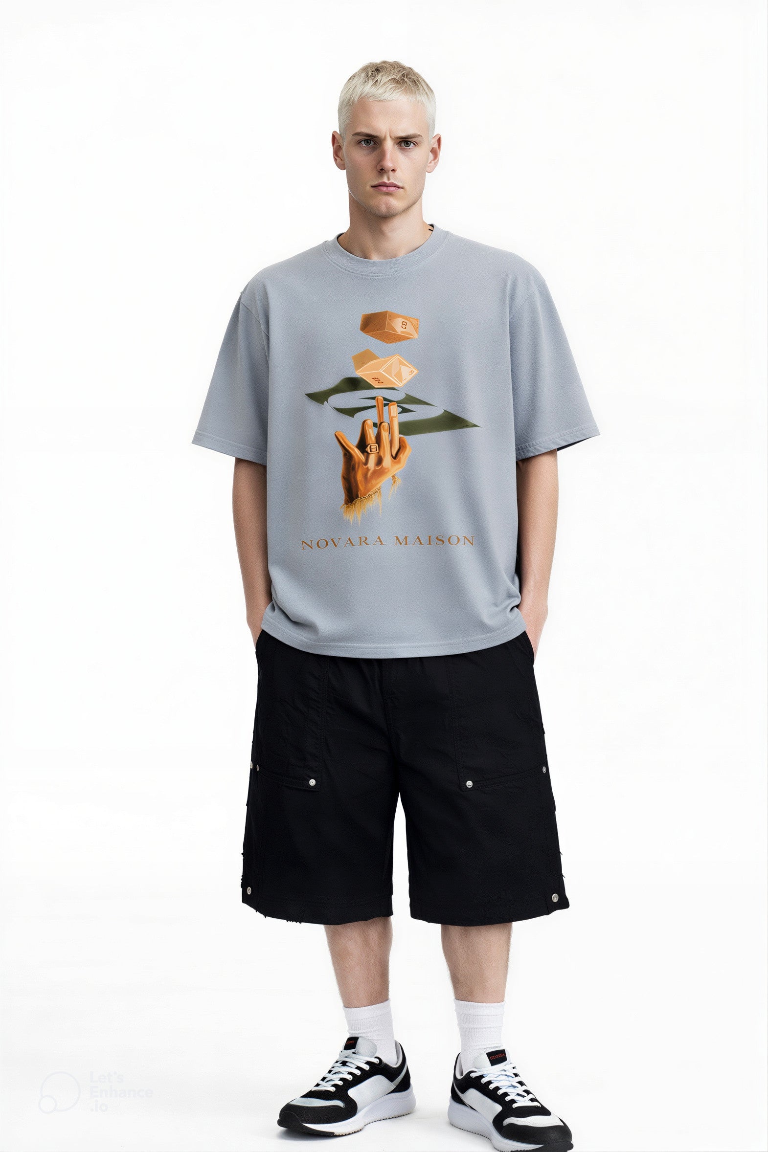 Hand Art Boxy Tee Novara Studio Novara Studio