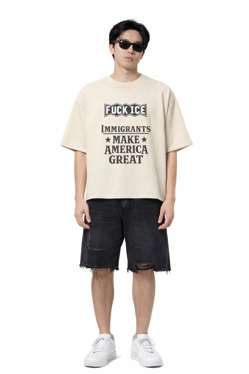 FU*KICE RAW EDGE TEE Novara Studio Novara Studio