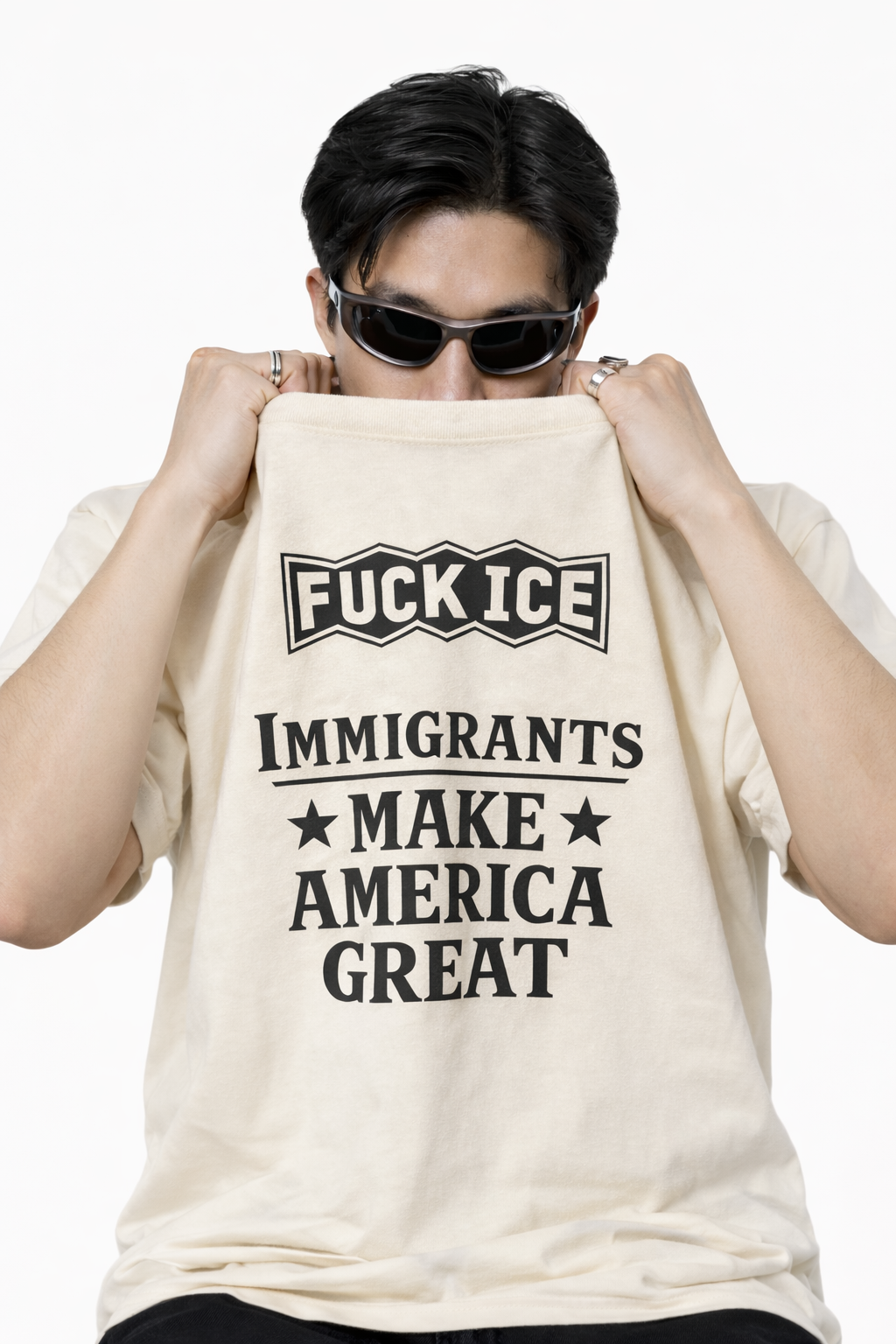 FU*KICE RAW EDGE TEE Novara Studio Novara Studio