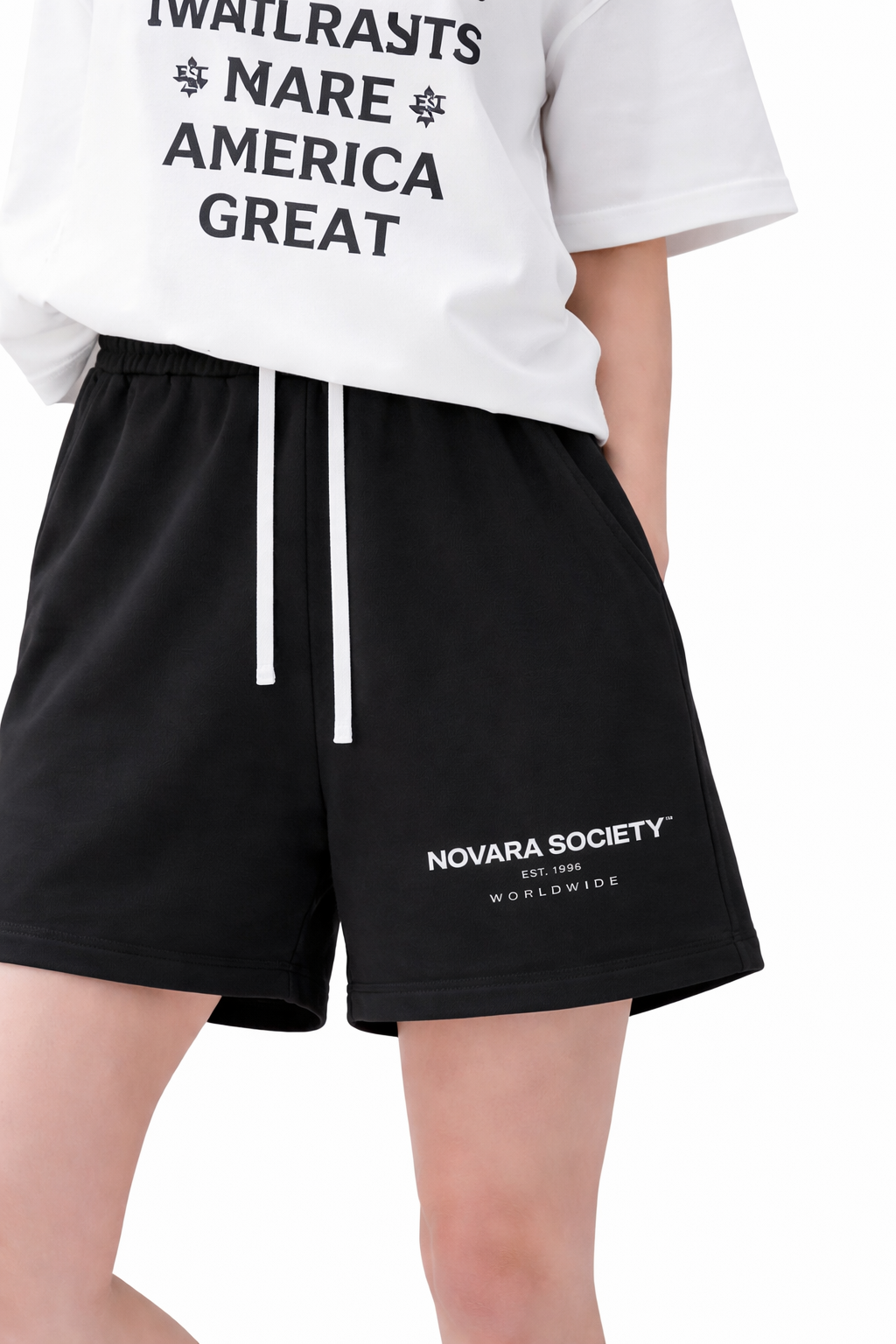 Sun Fade Raw Edge Cotton Shorts ODMPOD Novara Studio