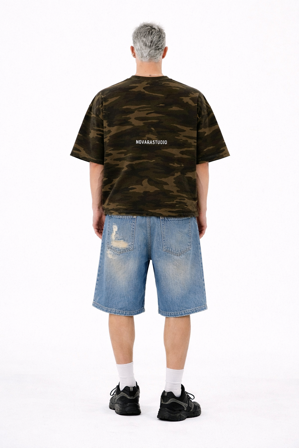 Camo Boxy Tee - Novara Studio