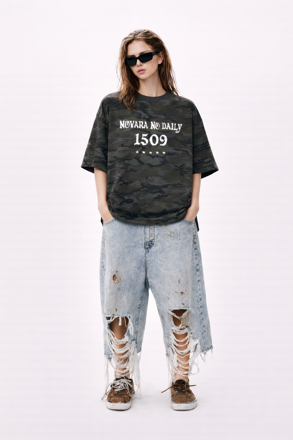 Camo Boxy Tee - Novara Studio