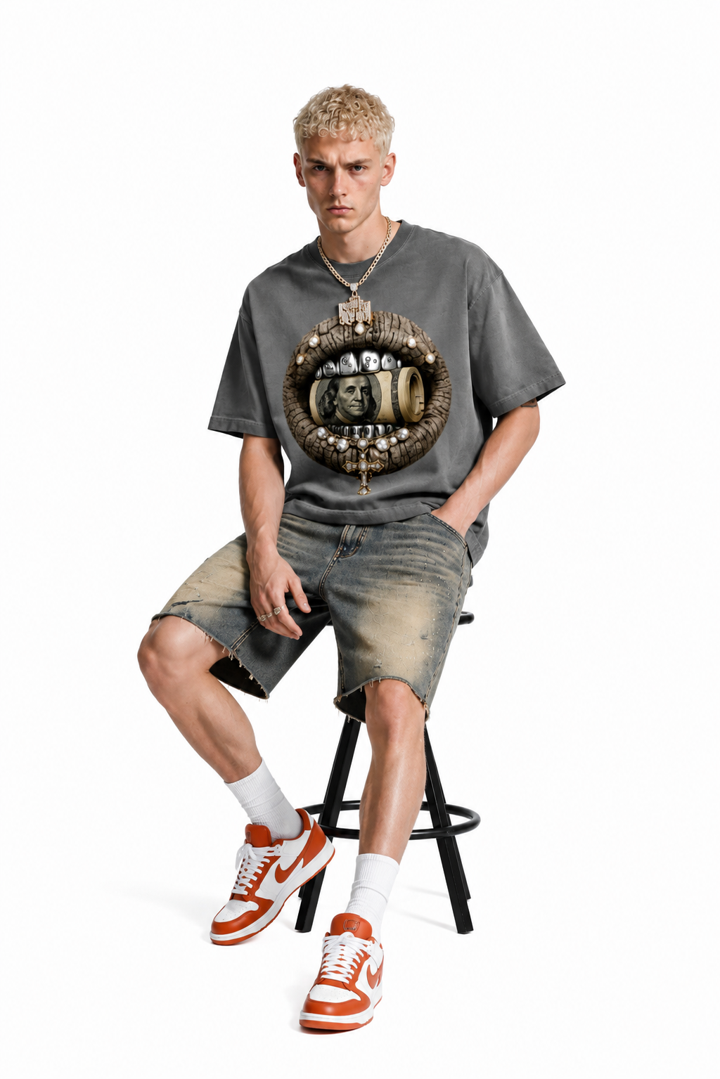 Unisex Reverse Dyed Boxy T-Shirt ODMPOD Novara Studio