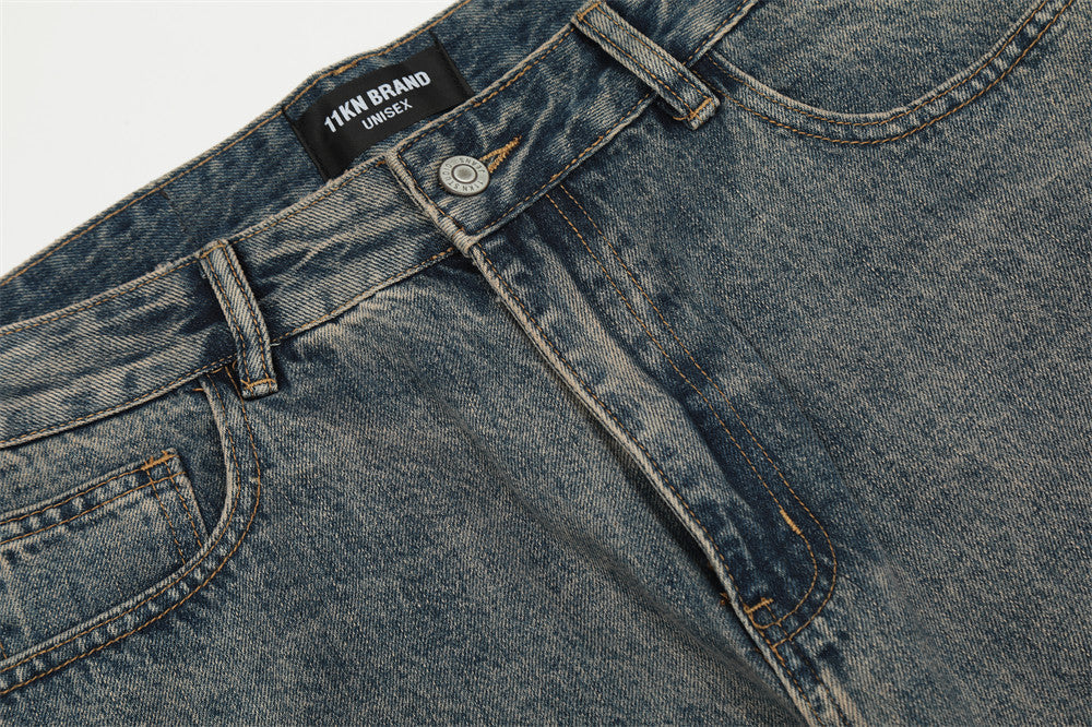 Fashion Personality Worn Jeans Men