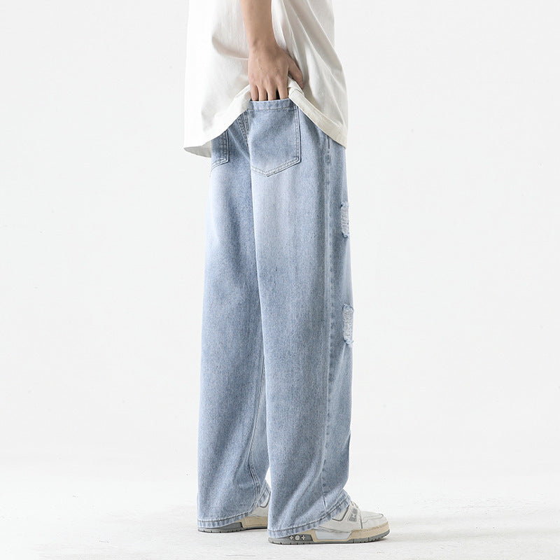 Fashion Men Loose Drawstring Straight-leg Pants Novara Shop Novara Shop