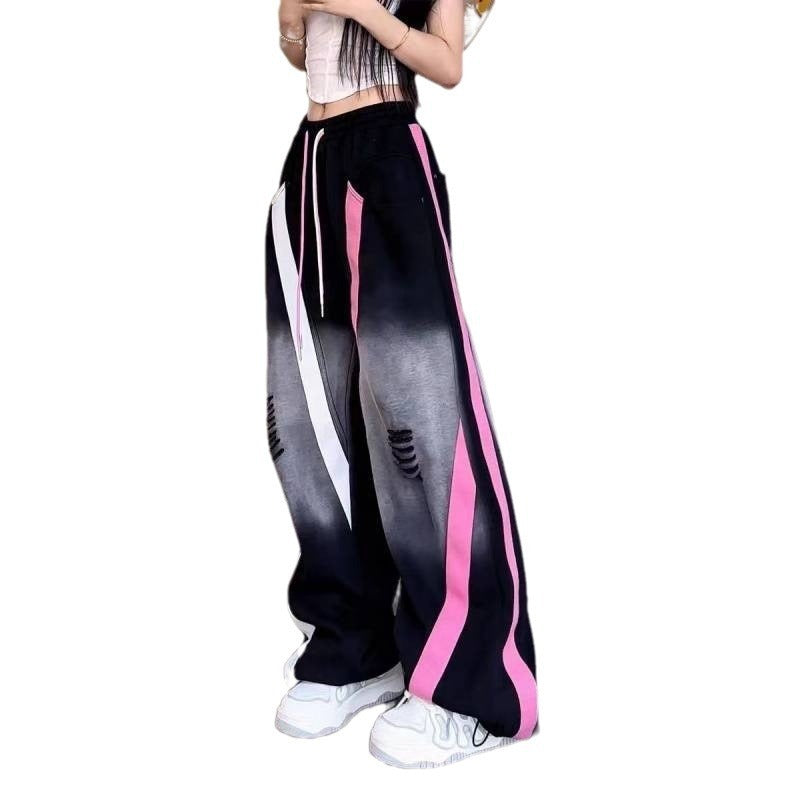 American Retro Hip-hop Fashion Straight Wide-leg Pants Novara Shop Novara Shop