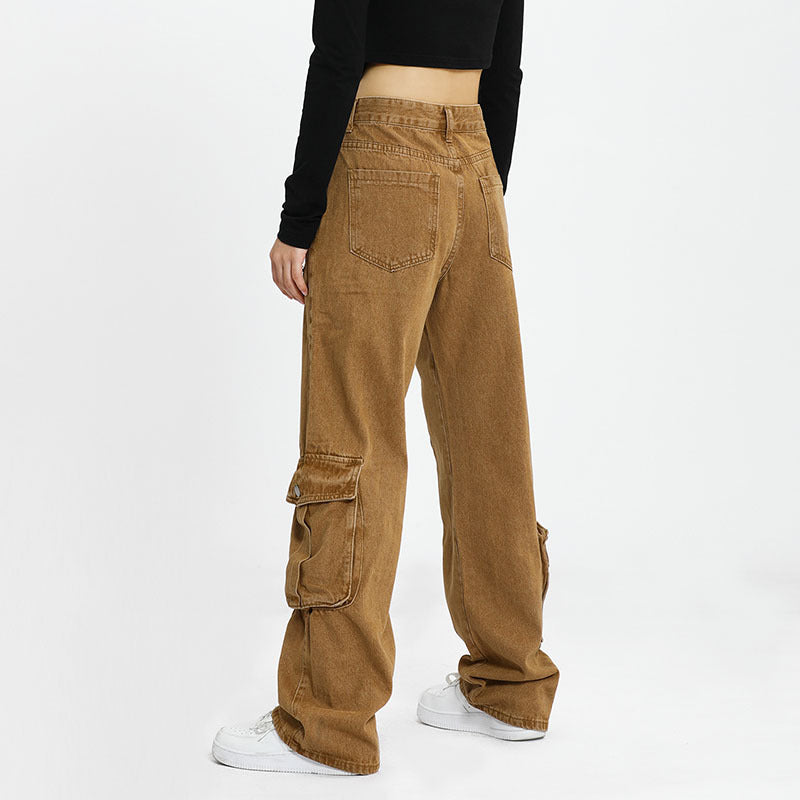 Retro Hip Hop Multi-pocket Cargo Pants Male Novara Shop Novara Shop