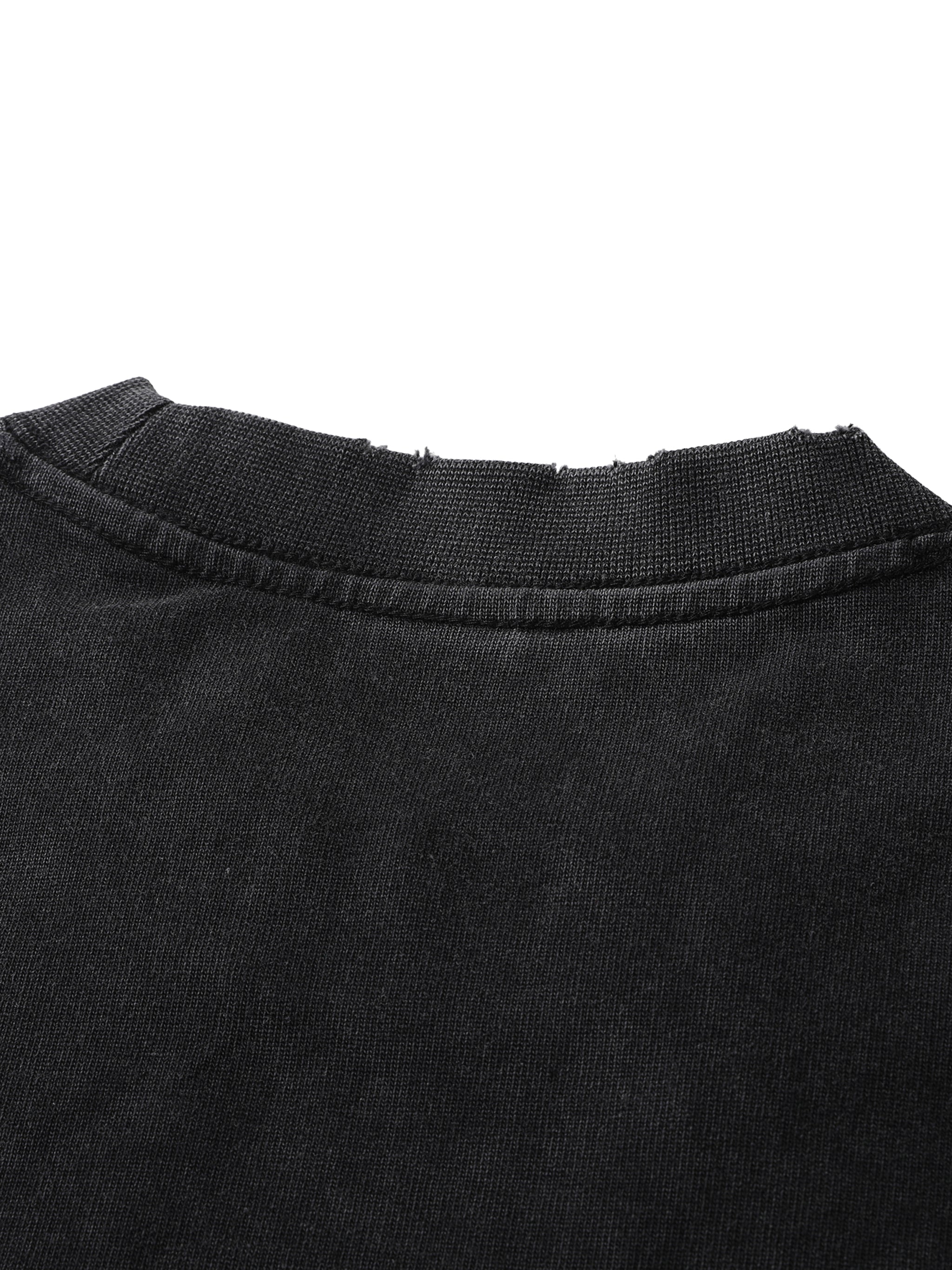 Heavyweight Vintage Washed Frayed T-Shirt ODMPOD Novara Studio