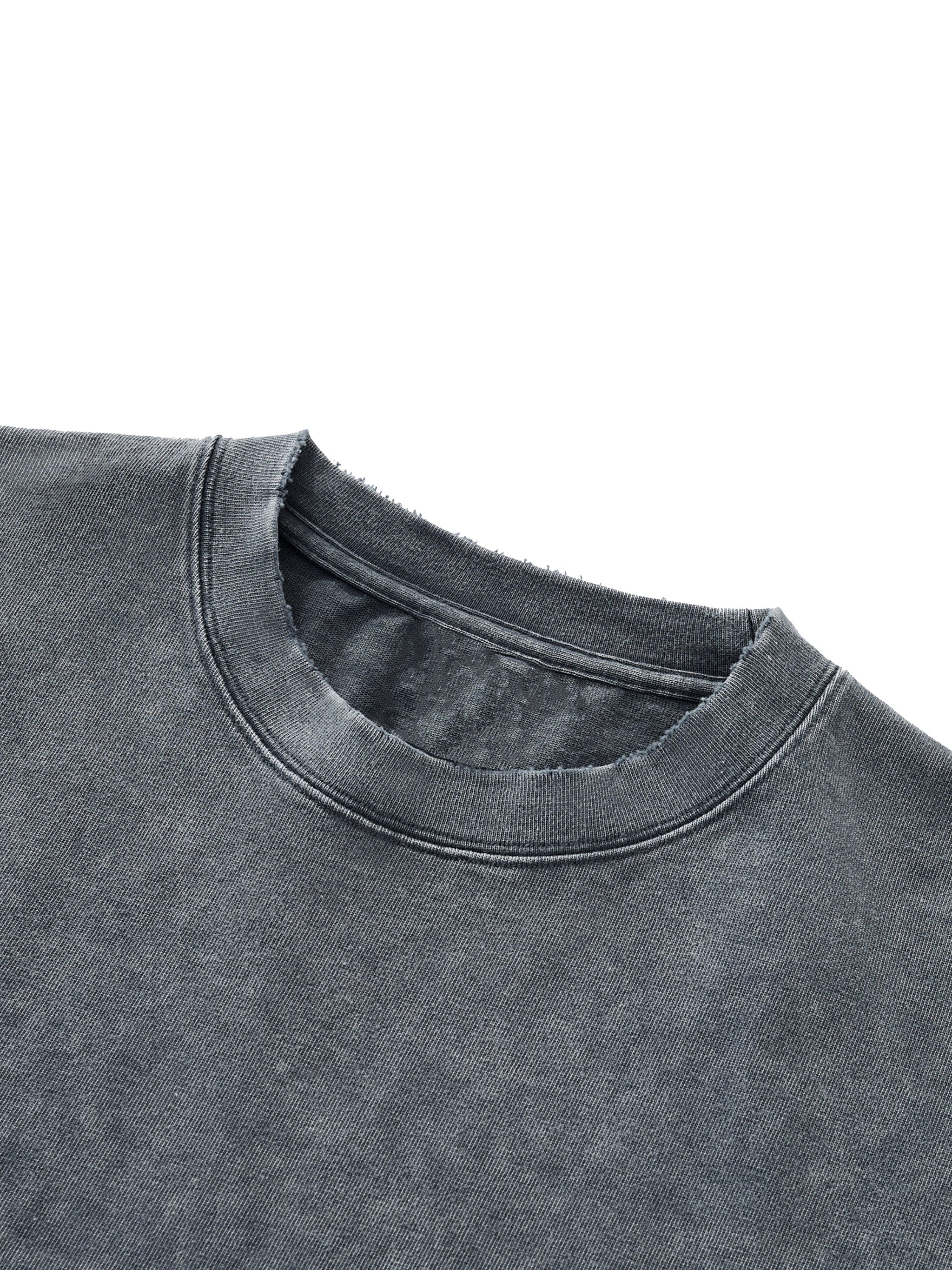 Snow Wash Raw-Hem Boxy T-shirt ODMPOD Novara Studio