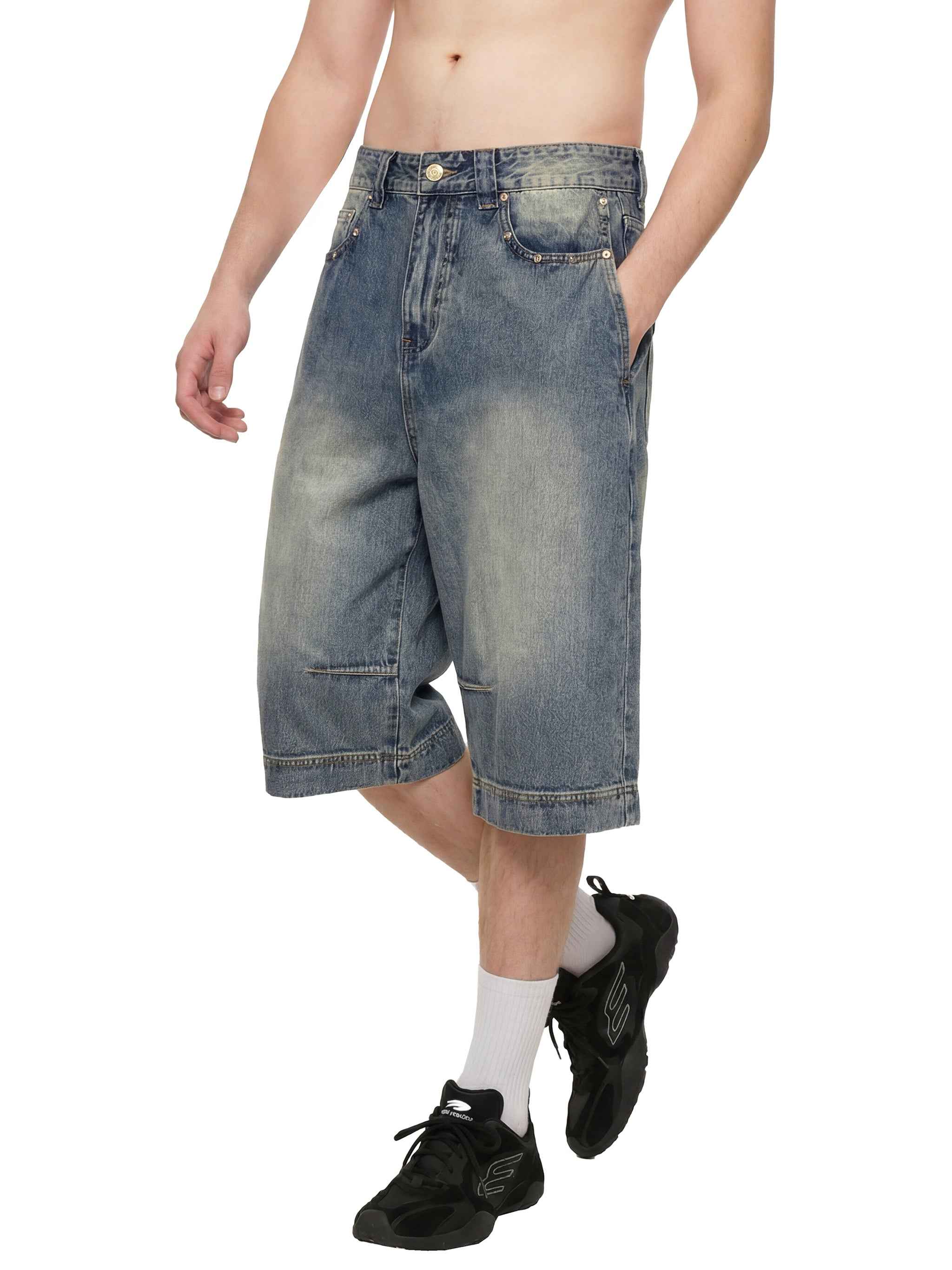 90s Baggy Denim Shorts - Novara Studio