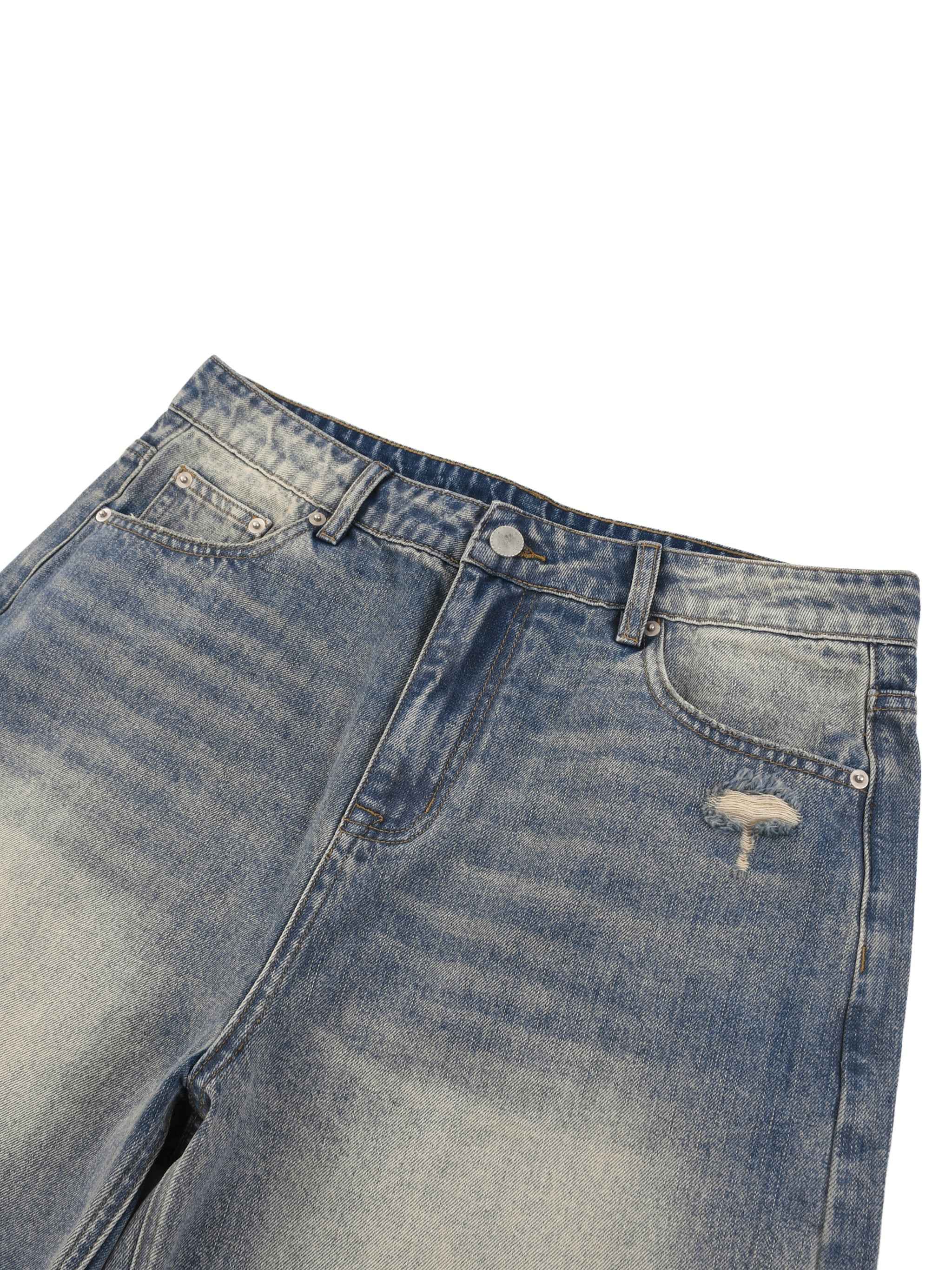 90s Faded Denim Shorts - Novara Studio