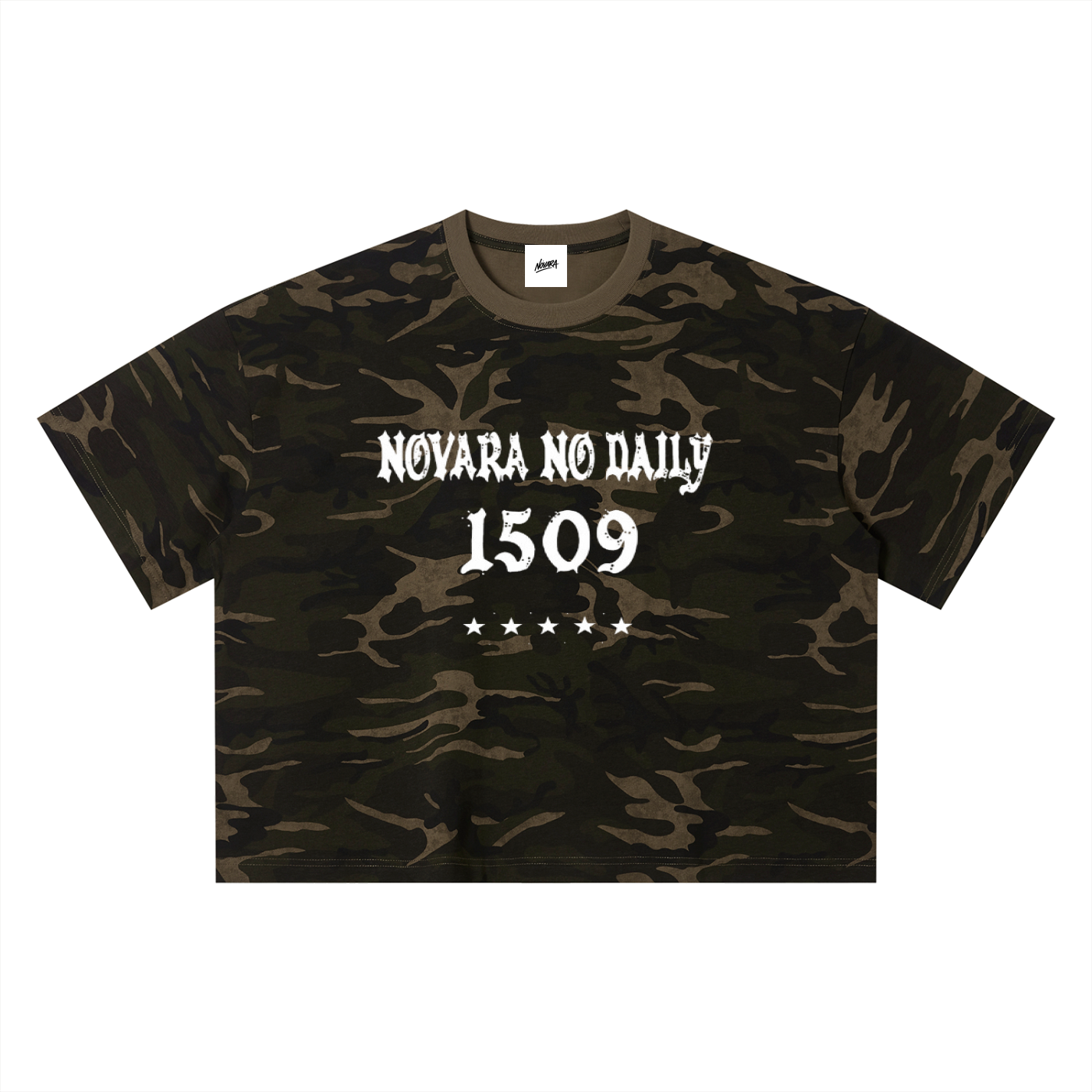 Camo Boxy Tee - Novara Studio