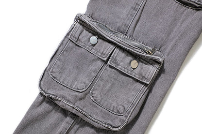 Retro Hip Hop Multi-pocket Cargo Pants Male Novara Shop   Novara Shop