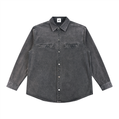 Denim Vintage Washed Heavyweight Jacket ODMPOD   Novara Shop