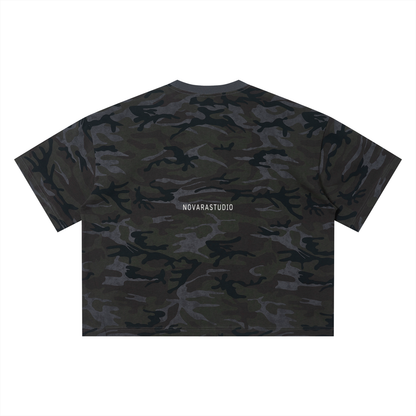 Camo Boxy Tee - Novara Studio