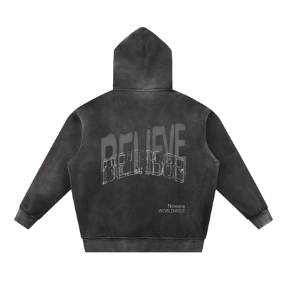 Sun Fade Contrast Tape Fleece Hoodie ODMPOD   Novara Shop