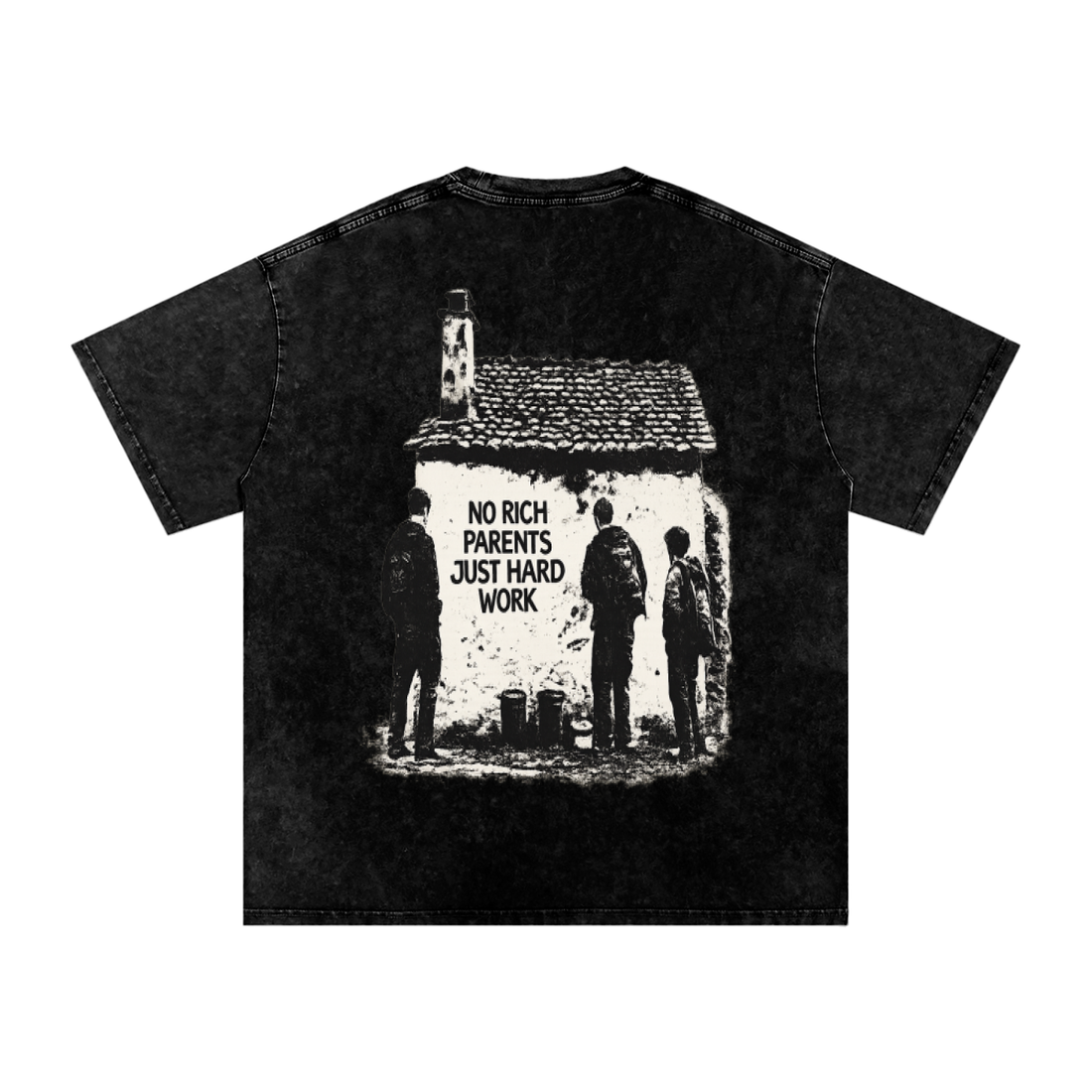 Snow Washed Oversized Cotton T-Shirt ODMPOD   Novara Studio