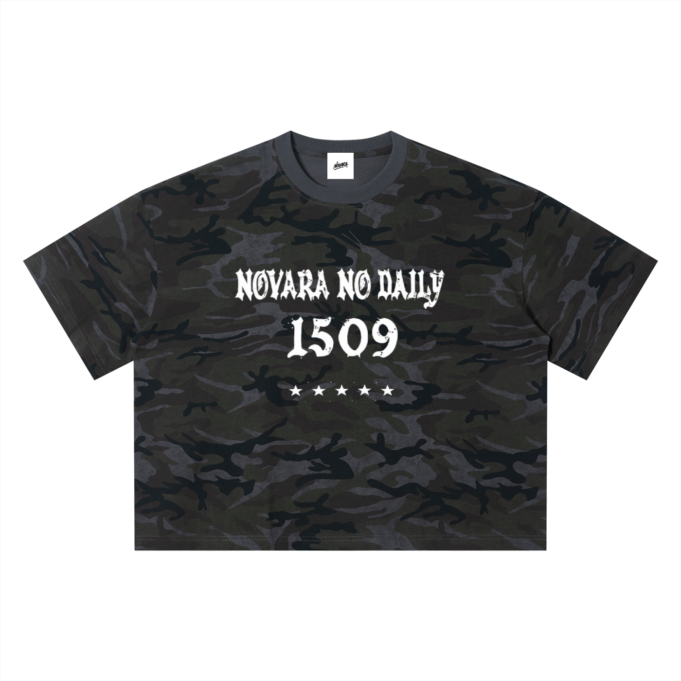 Camo Boxy Tee - Novara Studio