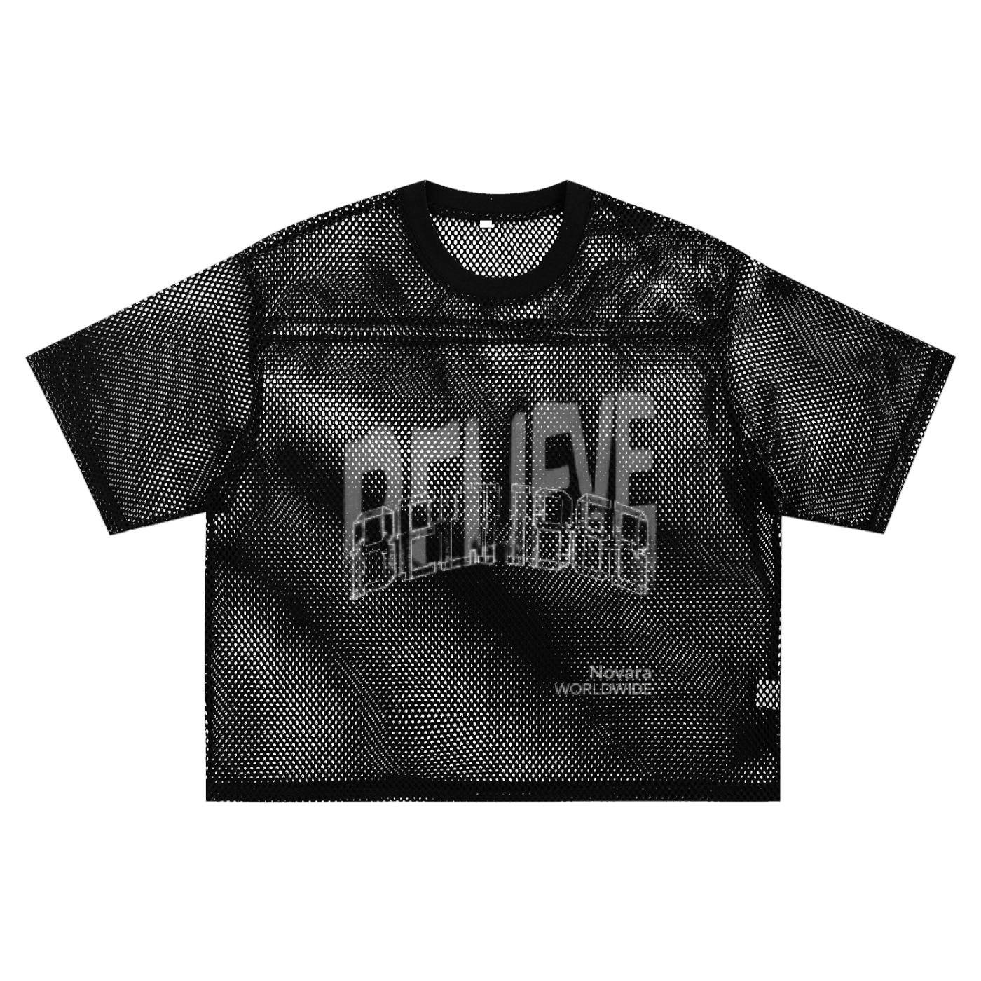 Believe Boxy Mesh Tee - Novara Studio