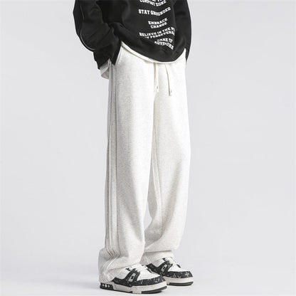 Fashion New Drawstring Straight Sweatpants Men Novara Shop   Novara Shop