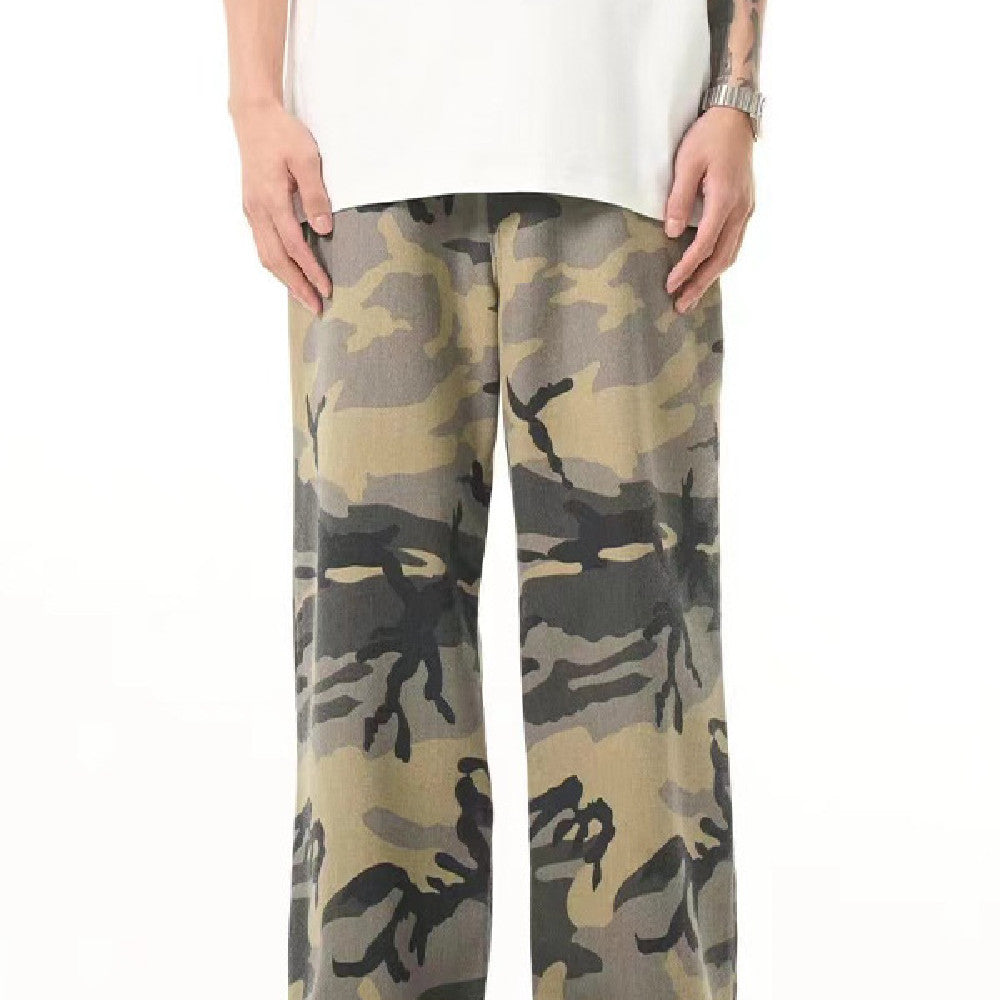 Casual Fashion American Camouflage Pants Men