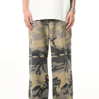Casual Fashion American Camouflage Pants Men