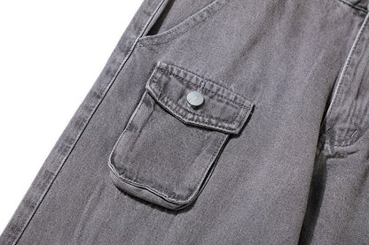 Retro Hip Hop Multi-pocket Cargo Pants Male Novara Shop   Novara Shop